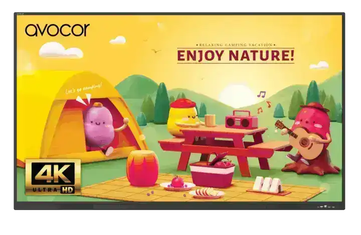 Avocor S Series AVS-7510E 75" UHD 4K Touchscreen Commercial Monitor Interactive Displays Avocor