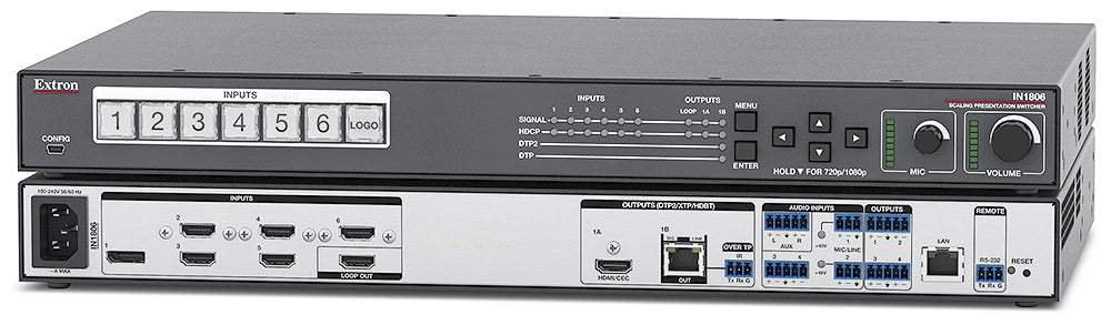 Extron IN1806 Six Input 4K/60 Seamless Presentation Switcher