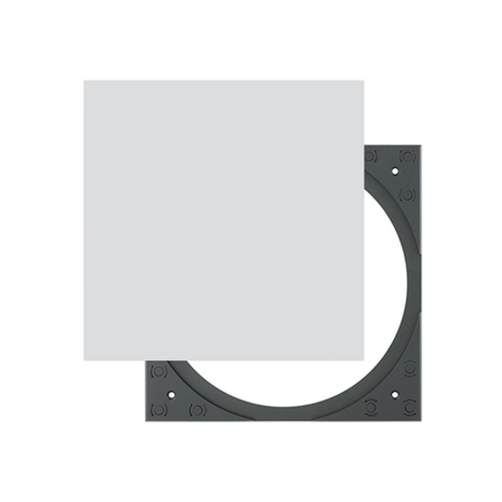 Sonance PS-C63R/PS-C43RTLP – White Square Adapter with Grille Speaker Accessories Sonance