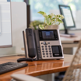 Poly Edge E400 IP Phone and PoE-enabled Poly Voice Poly