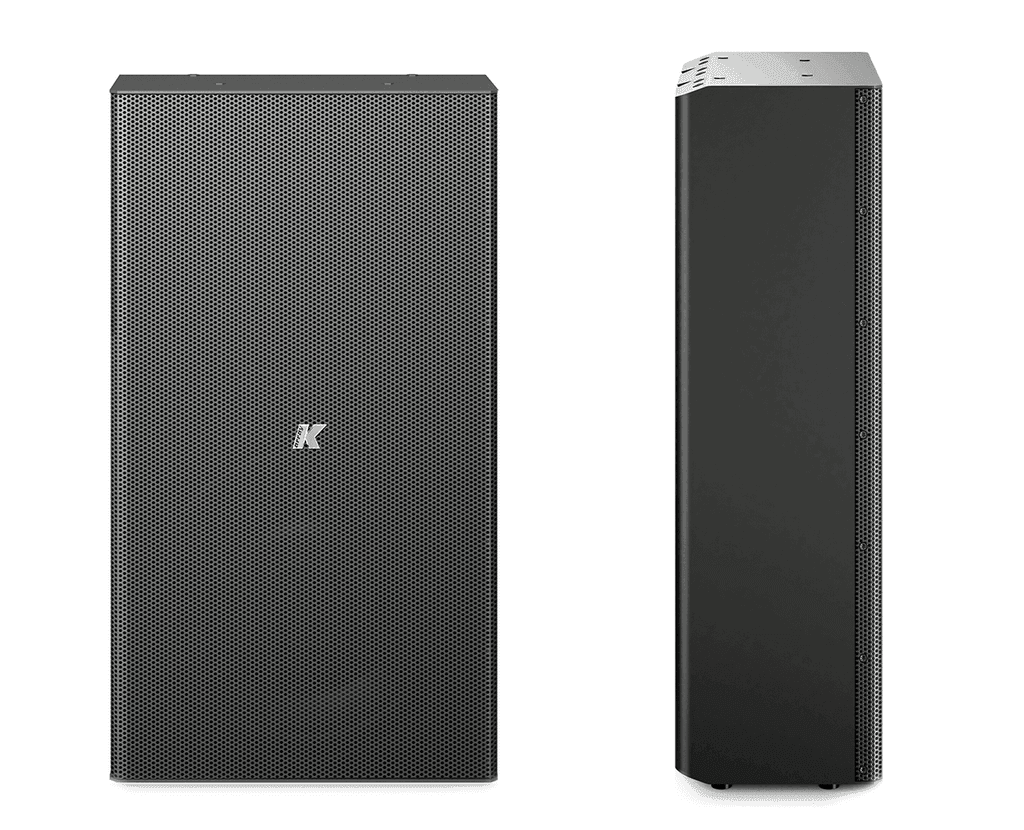 K-Array Domino KF210 10" passive, 4/16, stainless steel, full-range speaker (Black) - Creation Networks