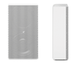 K-Array Domino KF210W 10" passive, 4/16, stainless steel, full-range speaker (White) - Creation Networks