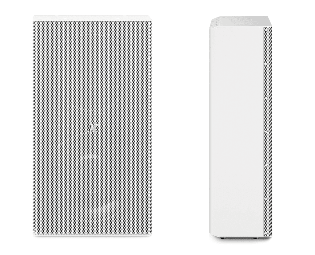 K-Array Domino KF210W 10" passive, 4/16, stainless steel, full-range speaker (White) - Creation Networks