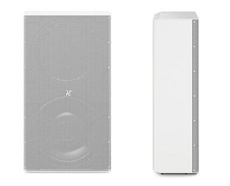 K-Array Domino KF210W 10" passive, 4/16, stainless steel, full-range speaker (White) - Creation Networks