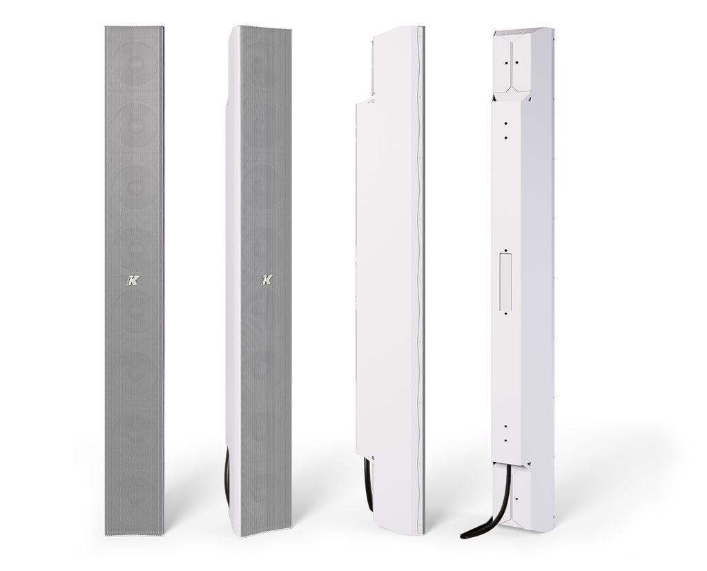 K-Array Kayman KY102W-EBS 100cm-long, Electronic Beam Steering array element with 8x4" cones (connecting hardware NOT included, White) - Creation Networks