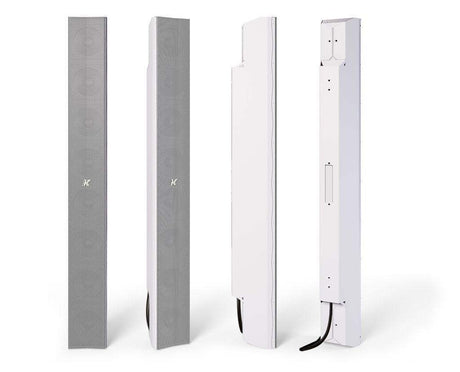 K-Array Kayman KY102W-EBS 100cm-long, Electronic Beam Steering array element with 8x4" cones (connecting hardware NOT included, White) - Creation Networks