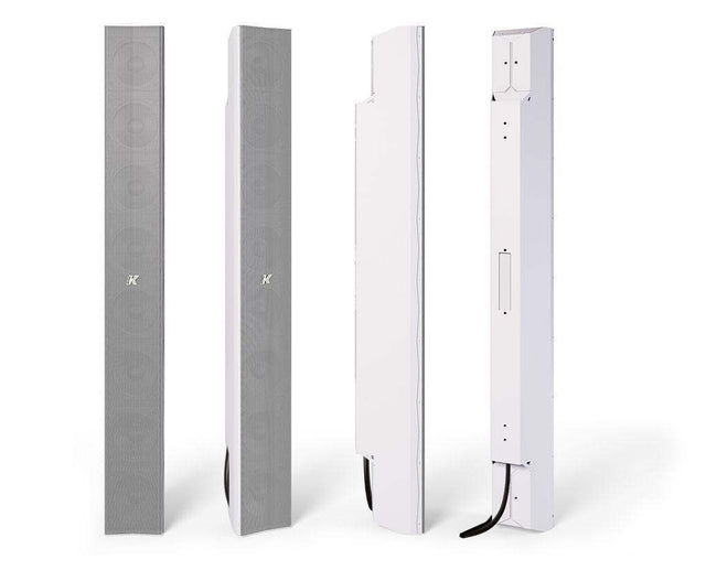 K-Array Kayman KY102W-EBS 100cm-long, Electronic Beam Steering array element with 8x4" cones (connecting hardware NOT included, White) - Creation Networks