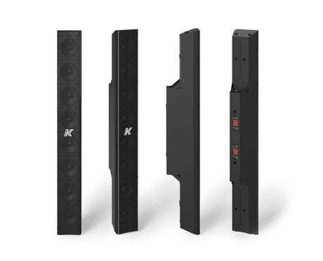 K-Array Kobra KK52 I 50cm-long, variable beam stainless steel line array element with 8x2" cones (connecting hardware NOT included, Black) - Creation Networks