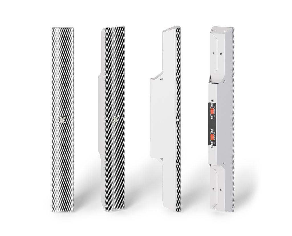 K-Array Kobra KK52W I 50cm-long, variable beam stainless steel line array element with 8x2" cones (connecting hardware NOT included, White) - Creation Networks