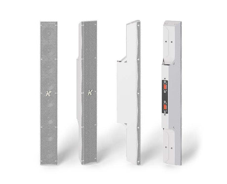 K-Array Kobra KK52W I 50cm-long, variable beam stainless steel line array element with 8x2" cones (connecting hardware NOT included, White) - Creation Networks