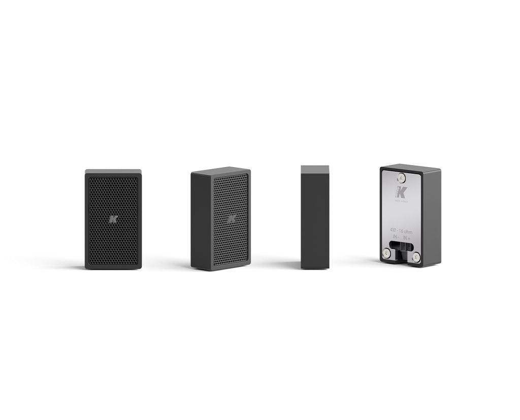 K-Array Lyzard KZ1 I Ultra-mini, 4cm-long, aluminium point source speaker (Black) - Creation Networks