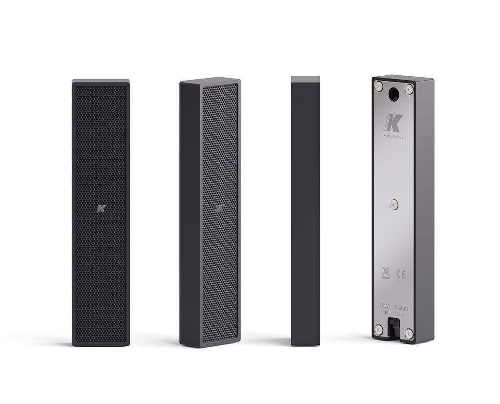 K-Array Lyzard KZ14 I Ultra-mini, 10cm-long, aluminium line array speaker (Black) - Creation Networks