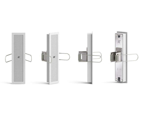 K-Array Lyzard KZ14RW I Ultra-mini, 10cm-long, aluminium line array speaker, in-wall mounting version (White) - Creation Networks