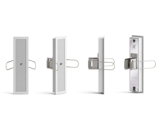 K-Array Lyzard KZ14RW I Ultra-mini, 10cm-long, aluminium line array speaker, in-wall mounting version (White) - Creation Networks