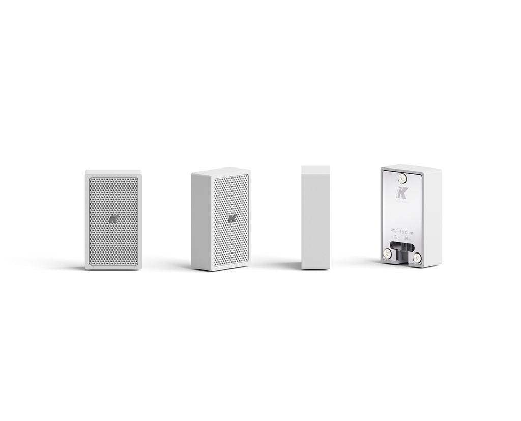 K-Array Lyzard KZ1W I Ultra-mini, 4cm-long, aluminium point source speaker (White) - Creation Networks