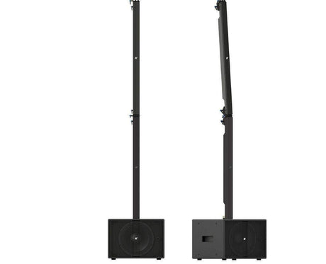 K-Array Pinnacle KR102 II Powered stereo system composed of 1 KS1 I + 1 KS1P I + 2 KK102 I + mounting hardware (Black) - Creation Networks