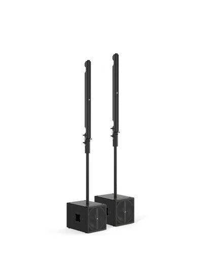 K-Array Pinnacle KR102P II Passive stereo system composed of 2 KS1P I + 2 KK102 I + 1 KA104 + mounting hardware (Black) - Creation Networks