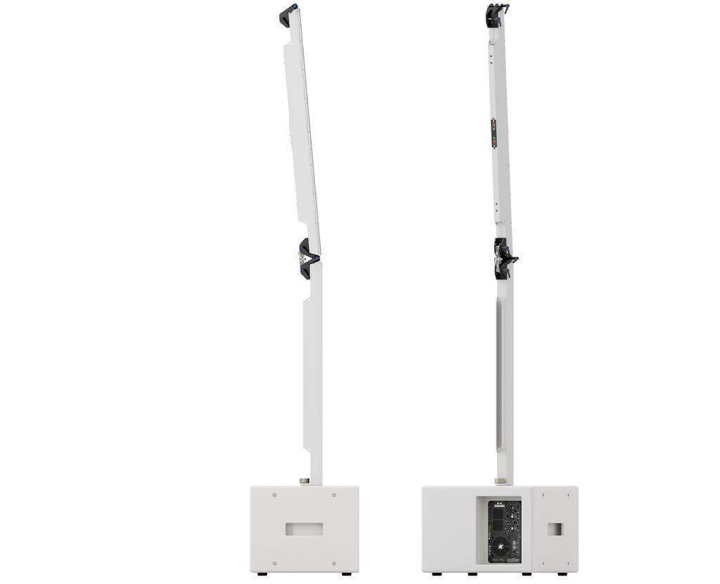 K-Array Pinnacle KR102W II Powered stereo system composed of 1 KS1 I + 1 KS1P I + 2 KK102 I + mounting hardware (White) - Creation Networks