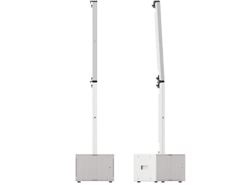 K-Array Pinnacle KR102W II Powered stereo system composed of 1 KS1 I + 1 KS1P I + 2 KK102 I + mounting hardware (White) - Creation Networks