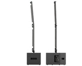 K-Array Pinnacle KR202 II Powered stereo system composed of 1 KS2 I + 1 KS2P I + 4 KK102 I + mounting hardware (Black) - Creation Networks