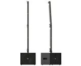 K-Array Pinnacle KR202 II Powered stereo system composed of 1 KS2 I + 1 KS2P I + 4 KK102 I + mounting hardware (Black) - Creation Networks