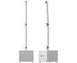 K-Array Pinnacle KR202W II Powered stereo system composed of 1 KS2 I + 1 KS2P I + 4 KK102 I + mounting hardware (White) - Creation Networks