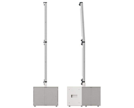 K-Array Pinnacle KR202W II Powered stereo system composed of 1 KS2 I + 1 KS2P I + 4 KK102 I + mounting hardware (White) - Creation Networks