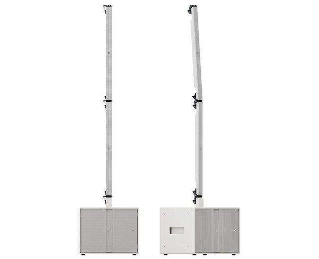 K-Array Pinnacle KR202W II Powered stereo system composed of 1 KS2 I + 1 KS2P I + 4 KK102 I + mounting hardware (White) - Creation Networks