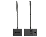 K-Array Pinnacle KR402 II Powered stereo system composed of 1 KS3 I + 1 KS3P I + 4 KP102 I + mounting hardware (Black) - Creation Networks