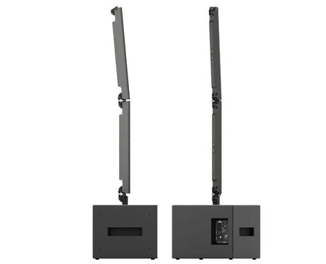 K-Array Pinnacle KR402 II Powered stereo system composed of 1 KS3 I + 1 KS3P I + 4 KP102 I + mounting hardware (Black) - Creation Networks
