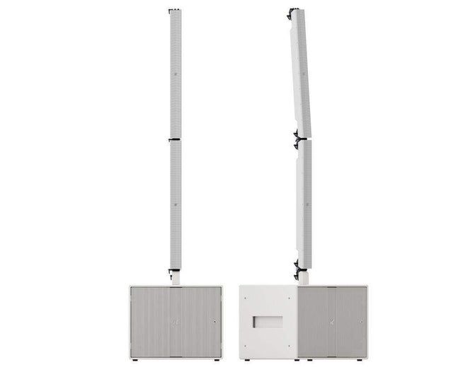 K-Array Pinnacle KR402W II Powered stereo system composed of 1 KS3 I + 1 KS3P I + 4 KP102 I + mounting hardware (White) - Creation Networks