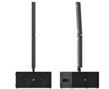 K-Array Pinnacle KR802 II Powered stereo system composed of 1 KS4 I + 1 KS4P I + 4 KY102 + mounting hardware (Black) - Creation Networks