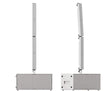 K-Array Pinnacle KR802W II Powered stereo system composed of 1 KS4 I + 1 KS4P I + 4 KY102 + mounting hardware (White) - Creation Networks
