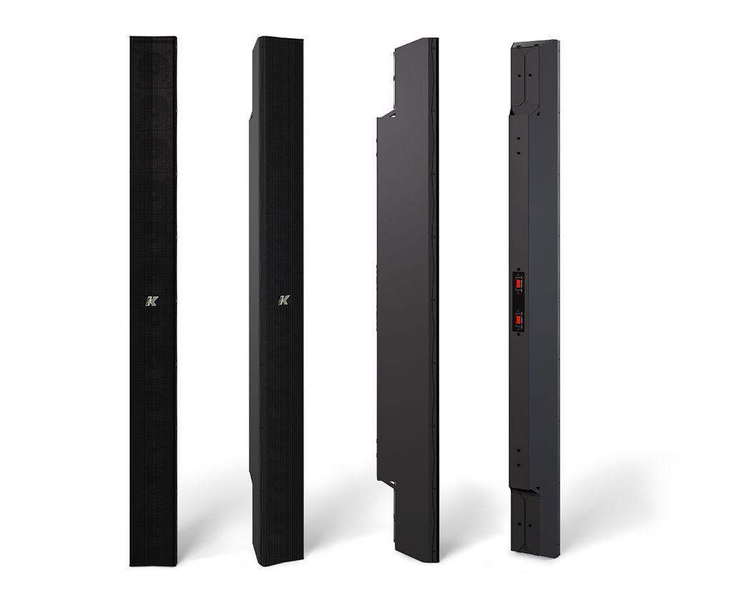 K-Array Python KP102 I 100cm-long, variable beam stainless steel line array element with 12x3" cones-BLK (connecting hardware NOT included, Black) - Creation Networks
