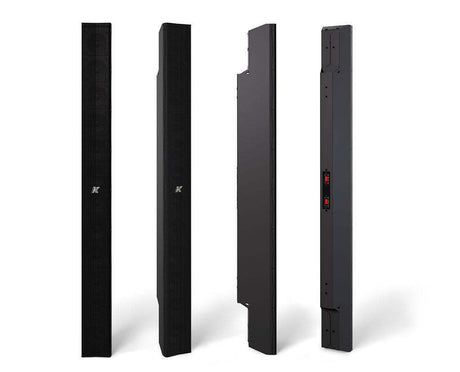 K-Array Python KP102 I 100cm-long, variable beam stainless steel line array element with 12x3" cones-BLK (connecting hardware NOT included, Black) - Creation Networks