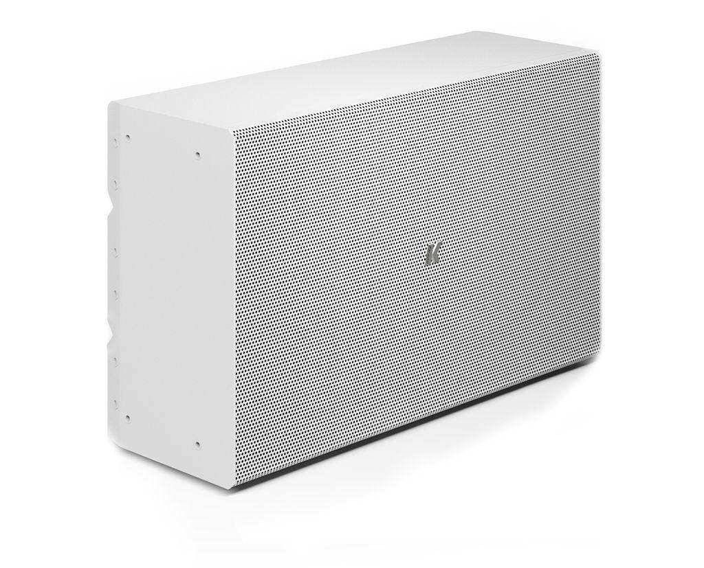 K-Array Rumble KU210W Ultra-slim, 4/16O stainless steel passive subwoofer with 2x10" cones (White) - Creation Networks