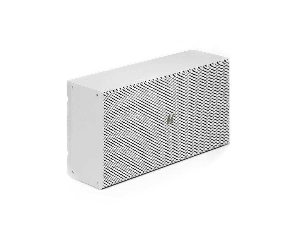 K-Array Rumble KU26W Ultra-slim, 8/32Ω stainless steel passive subwoofer with 2x6" cones (White) - Creation Networks