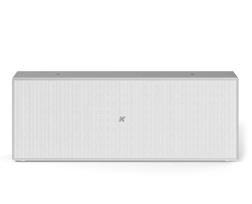 K-Array Rumble KU315W Ultra-slim, 4Ω polyurea-coated birch plywood passive subwoofer with 1x15" woofer and 2x15" passive radiators (White) - Creation Networks
