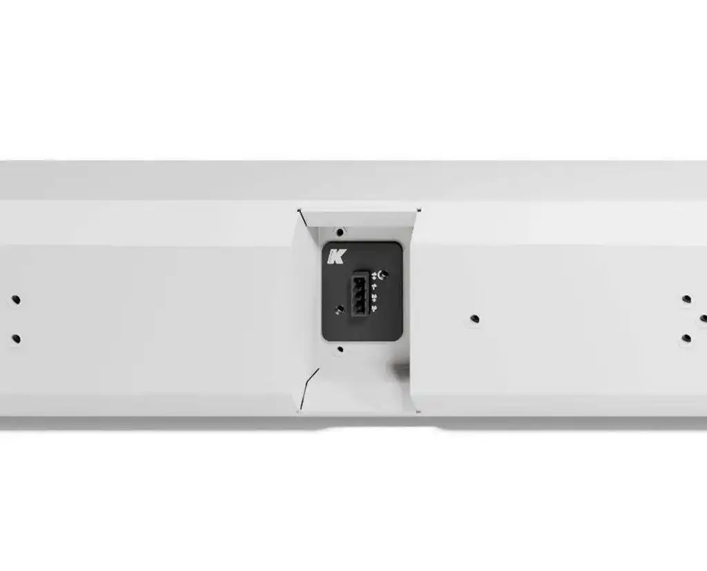 K-Array Rumble KU44W-2 Ultra-slim, 2Ω stainless steel passive subwoofer with 4x4" cones (White) - Creation Networks