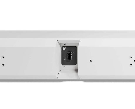 K-Array Rumble KU44W I Ultra-slim, 8/32Ω stainless steel passive subwoofer with 4x4" cones (White) - Creation Networks