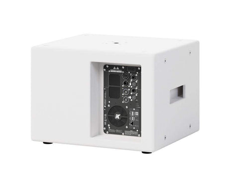 K-Array Thunder KS1W I Ultra-light, Self-Powered single 12” subwoofer with DSP and power outputs (White) - Creation Networks