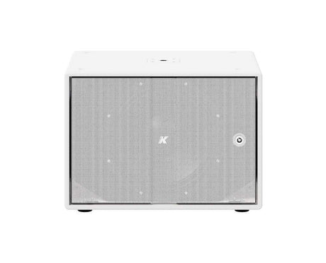 K-Array Thunder KS1W I Ultra-light, Self-Powered single 12” subwoofer with DSP and power outputs (White) - Creation Networks