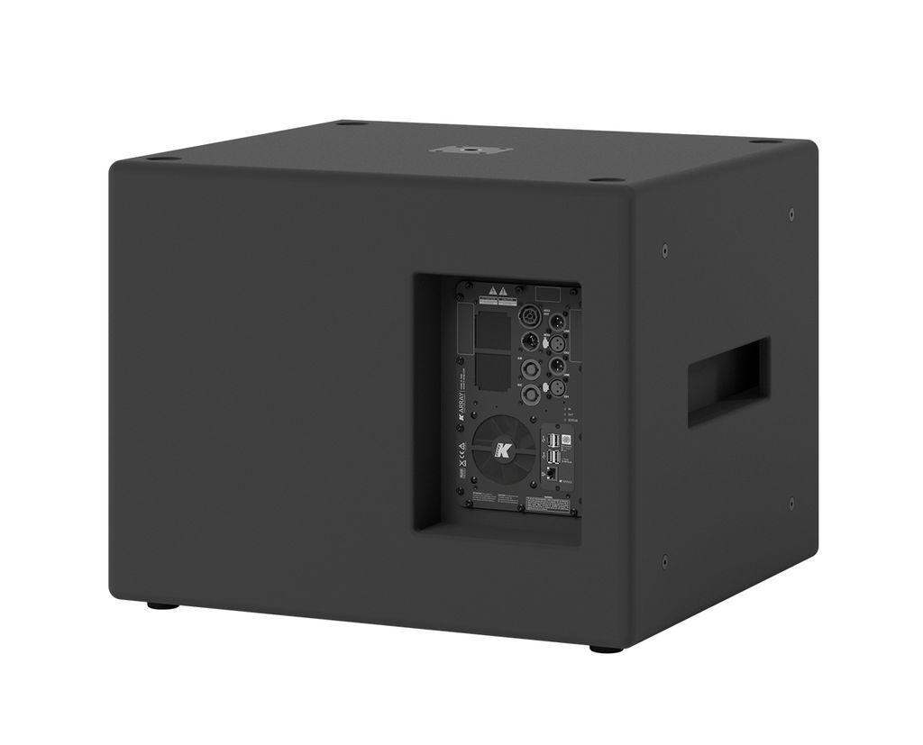 K-Array Thunder KS2 I Ultra-light, Self-Powered single 18” subwoofer with DSP and power outputs (Black) - Creation Networks