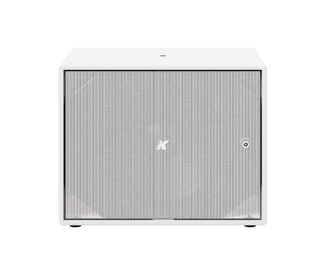 K-Array Thunder KS2W I Ultra-light, Self-Powered single 18” subwoofer with DSP and power outputs (White) - Creation Networks