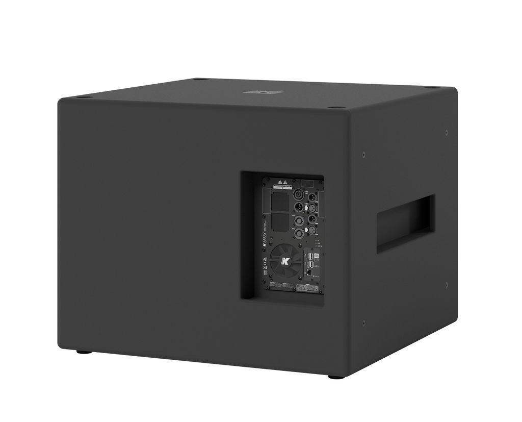 K-Array Thunder KS3 I Ultra-light, Self-Powered single 21” subwoofer with DSP and power outputs (Black) - Creation Networks