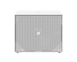 K-Array Thunder KS3W I Ultra-light, Self-Powered single 21” subwoofer with DSP and power outputs (White) - Creation Networks