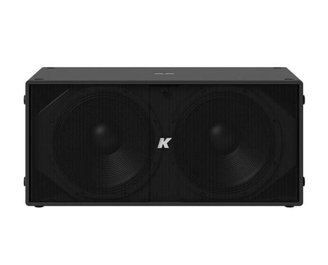 K-Array Thunder KS4 I Ultra-light, Self-Powered dual 18” subwoofer with DSP and power outputs (Black) - Creation Networks