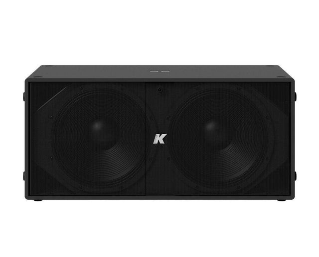 K-Array Thunder KS4 I Ultra-light, Self-Powered dual 18” subwoofer with DSP and power outputs (Black) - Creation Networks