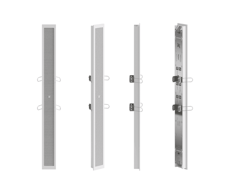 K-Array Vyper KV52FRW II Ultra-flat, 50cm-long, aluminum line array element with 8x1" cones, in wall-mounting version (White) - Creation Networks