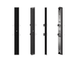 K-Array Vyper KV52R II Ultra-flat, 50cm-long, aluminum line array element with 8x1" cones, in-wall mounting version (Black) - Creation Networks